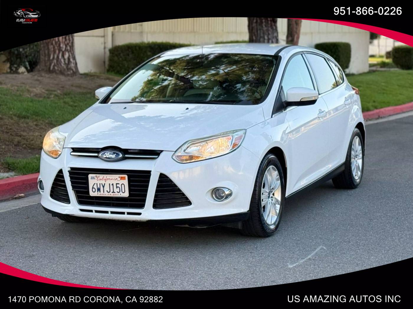 2012 Ford Focus SEL — Hatchback — 68,068 mi — Corona, CA