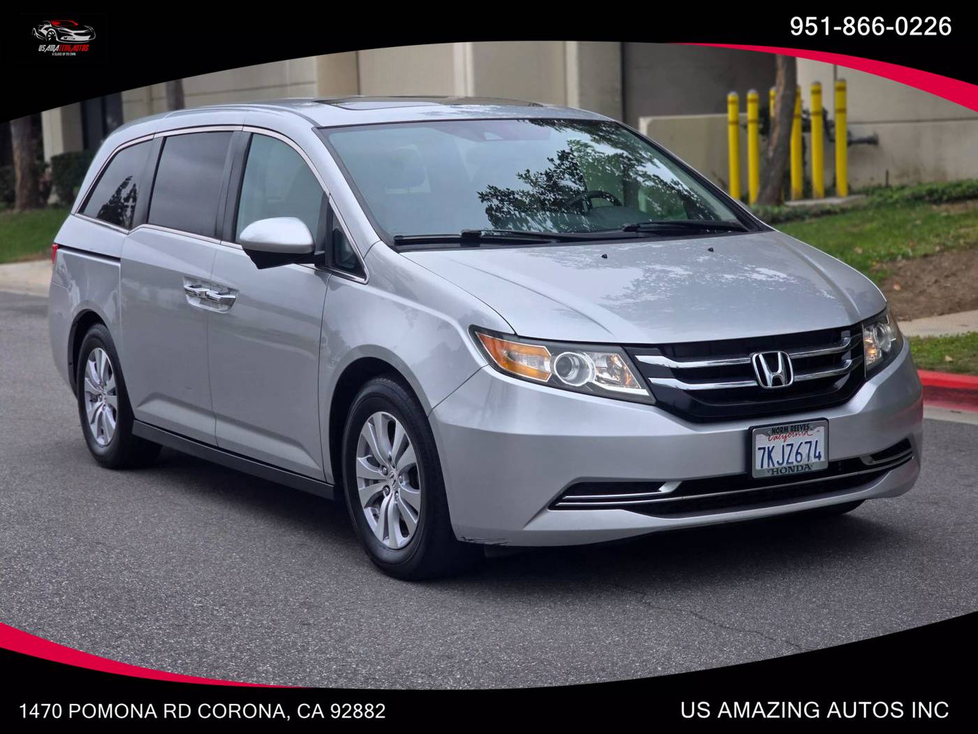 2015 Honda Odyssey EX-L — Minivan — 87,959 mi — Corona, CA