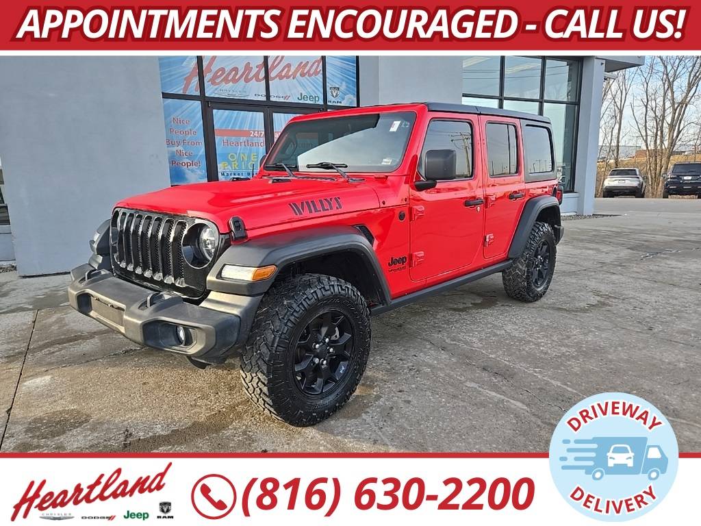 2020 Jeep Wrangler Willys — SUV — 129,219 mi — Excelsior Springs, MO
