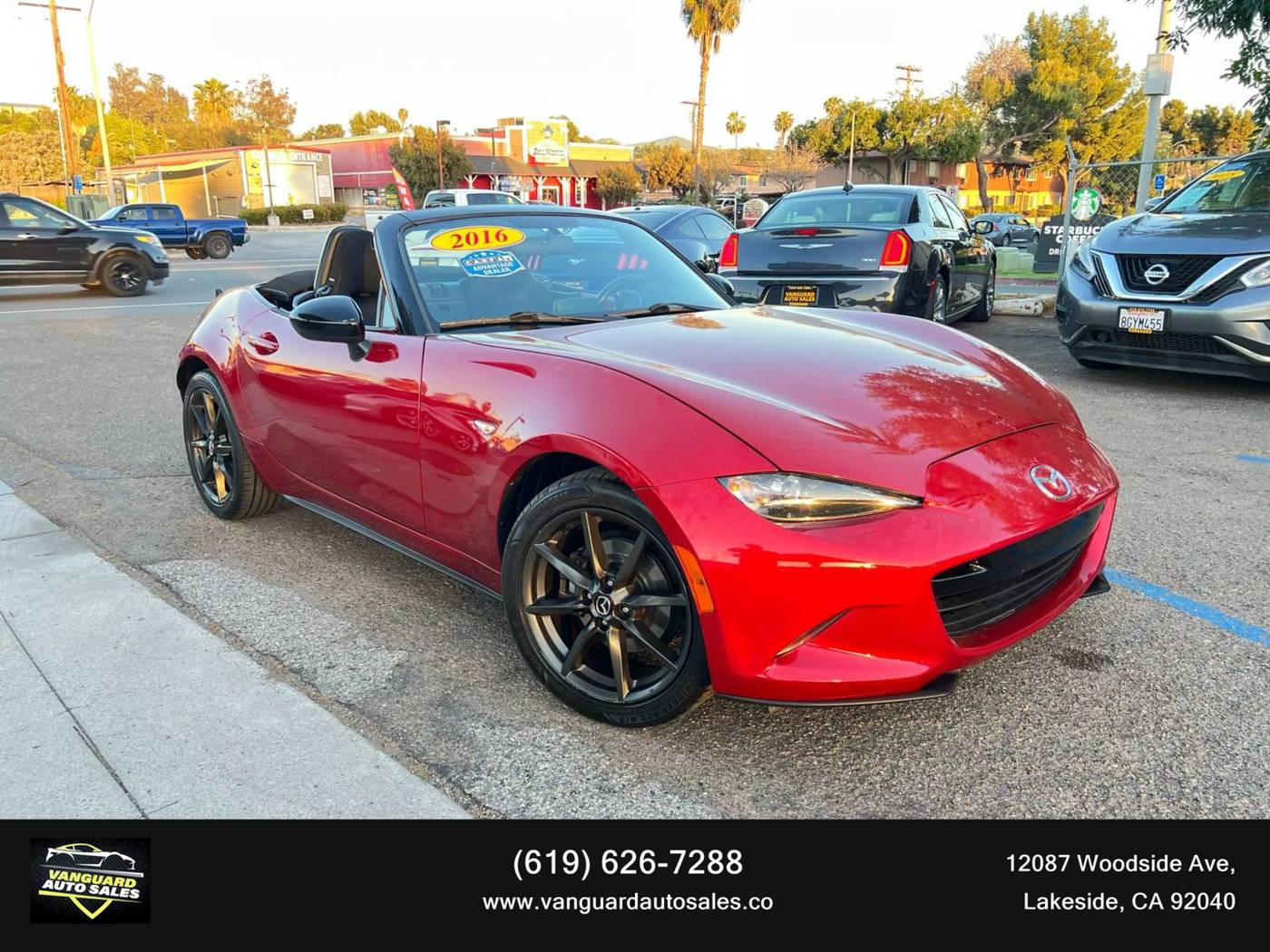 2016 Mazda MX-5 Miata Club — Convertible — 54,780 mi — Lakeside, CA