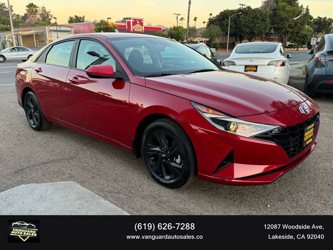 2022 Hyundai Elantra Hybrid Blue — Sedan — 7,164 mi — Lakeside, CA