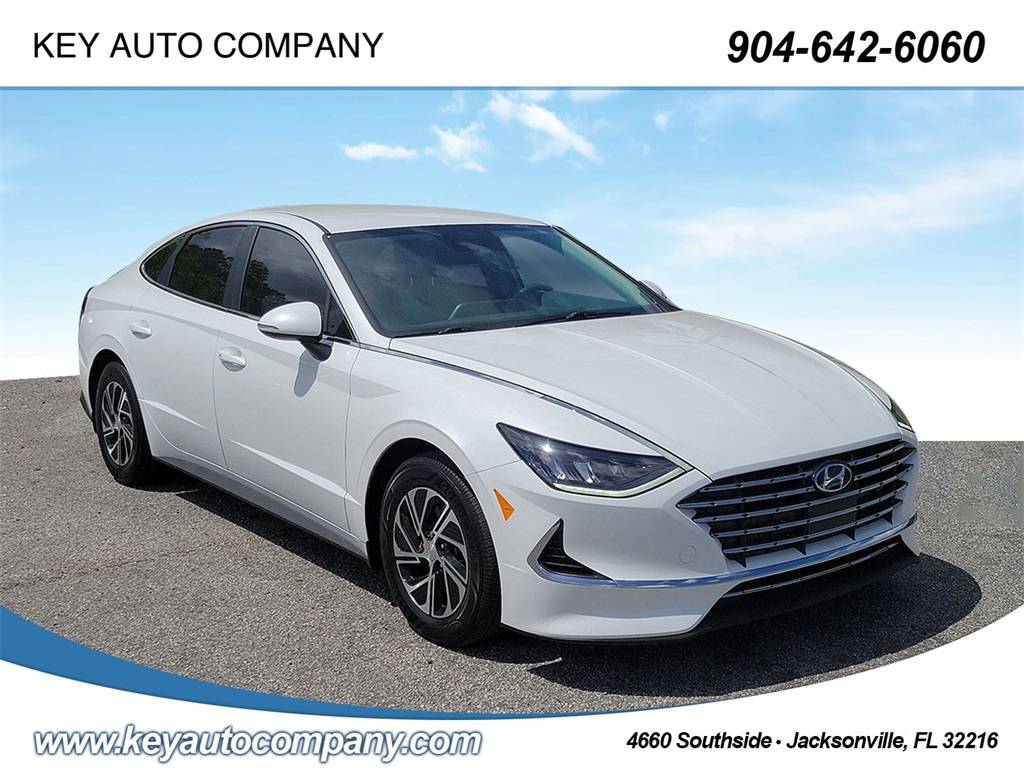 2022 Hyundai Sonata Hybrid Blue — Sedan — 25,484 mi — Jacksonville, FL