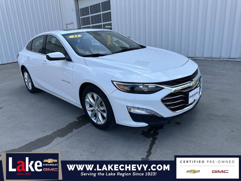 2022 Chevrolet Malibu LT — Sedan — 59,692 mi — Devils Lake, ND