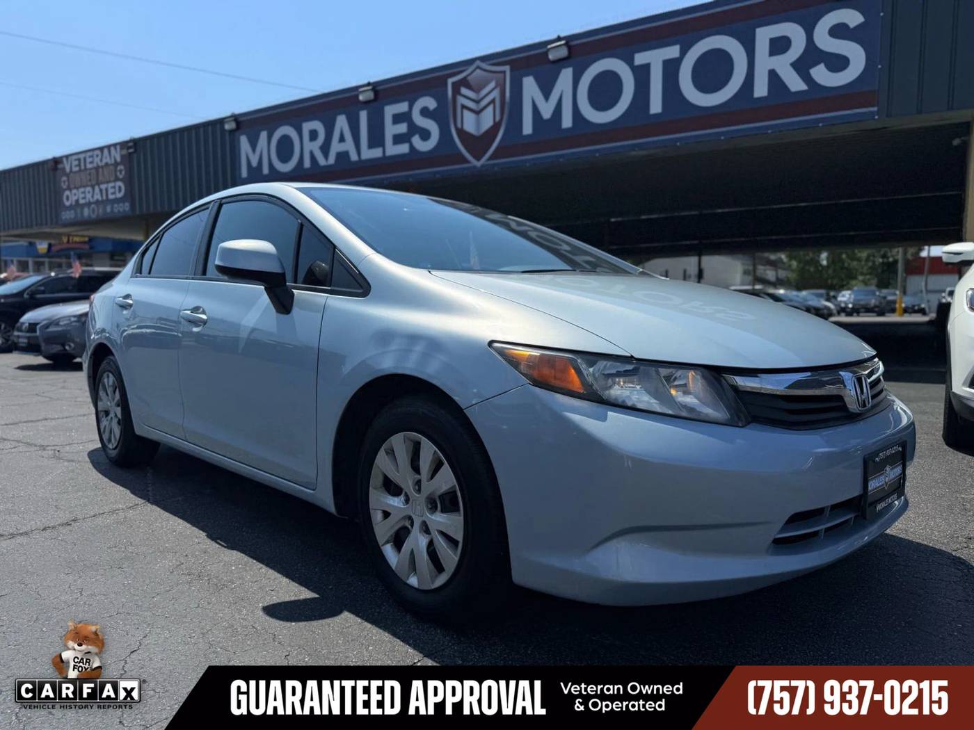 2012 Honda Civic LX — Sedan — 138,092 mi — Norfolk, VA