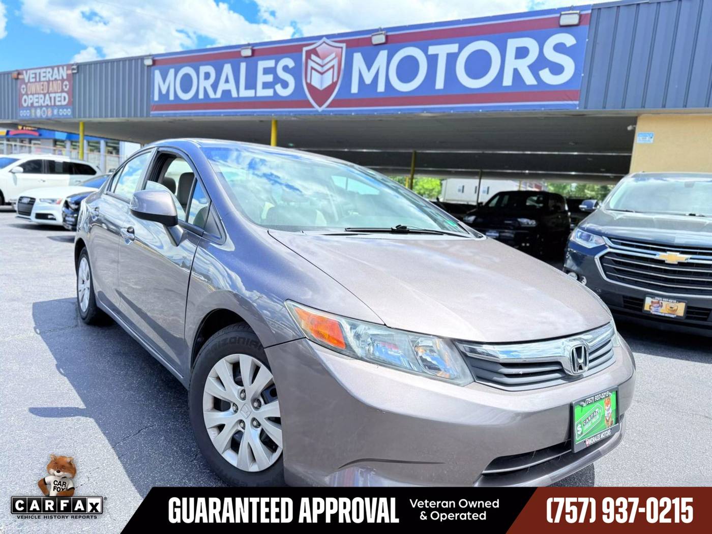 2012 Honda Civic LX — Sedan — 122,134 mi — Norfolk, VA