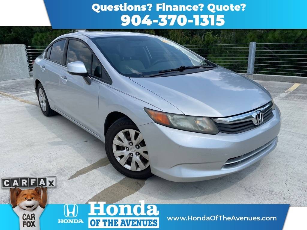 2012 Honda Civic LX — Sedan — 155,604 mi — Jacksonville, FL
