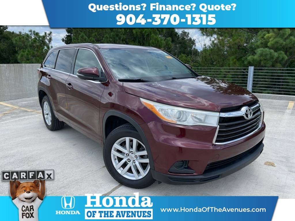 2014 Toyota Highlander LE — SUV — 145,000 mi — Jacksonville, FL