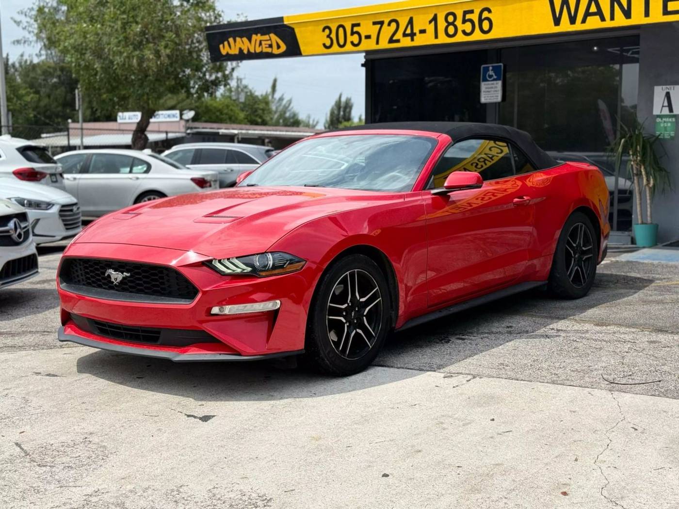 2019 Ford Mustang EcoBoost Premium — Convertible — 96,486 mi — North Miami Beach, FL