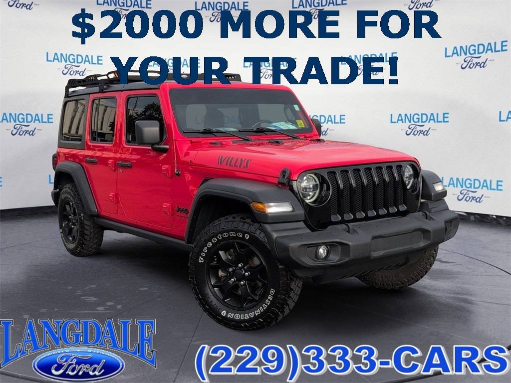 2020 Jeep Wrangler Willys — SUV — 89,172 mi — Valdosta, GA
