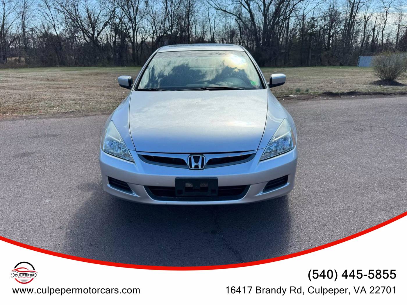 2007 Honda Accord EX-L V6 — Sedan — 122,802 mi — Culpeper, VA