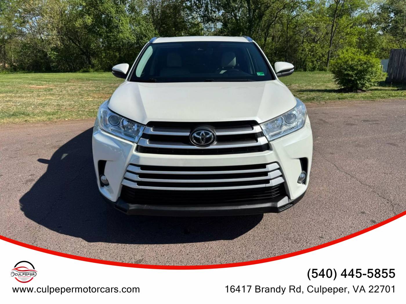 2019 Toyota Highlander XLE — SUV — 86,054 mi — Culpeper, VA