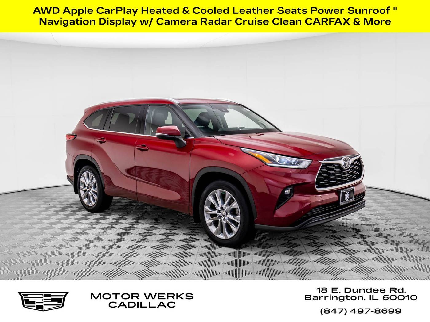 2022 Toyota Highlander Limited — SUV — 51,344 mi — Barrington, IL