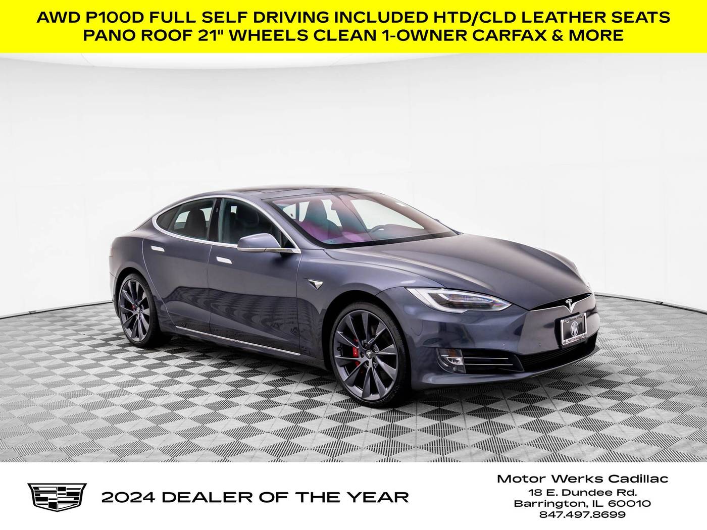2018 Tesla Model S P100D — Hatchback — 71,425 mi — Barrington, IL