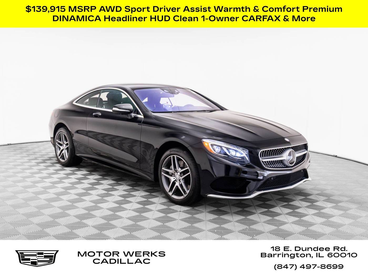 2016 Mercedes-Benz S-Class S 550 — Coupe — 7,531 mi — Barrington, IL