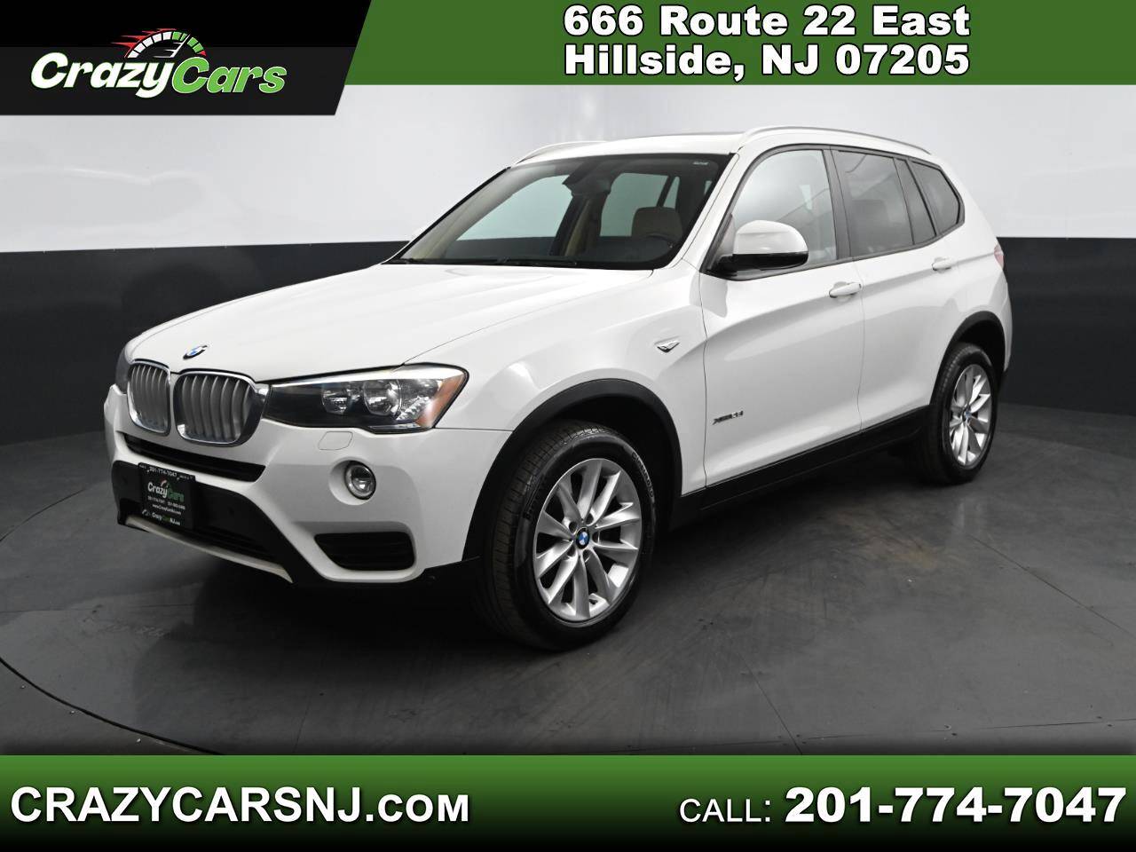 2016 BMW X3 28i — SUV — 92,578 mi — Hillside, NJ