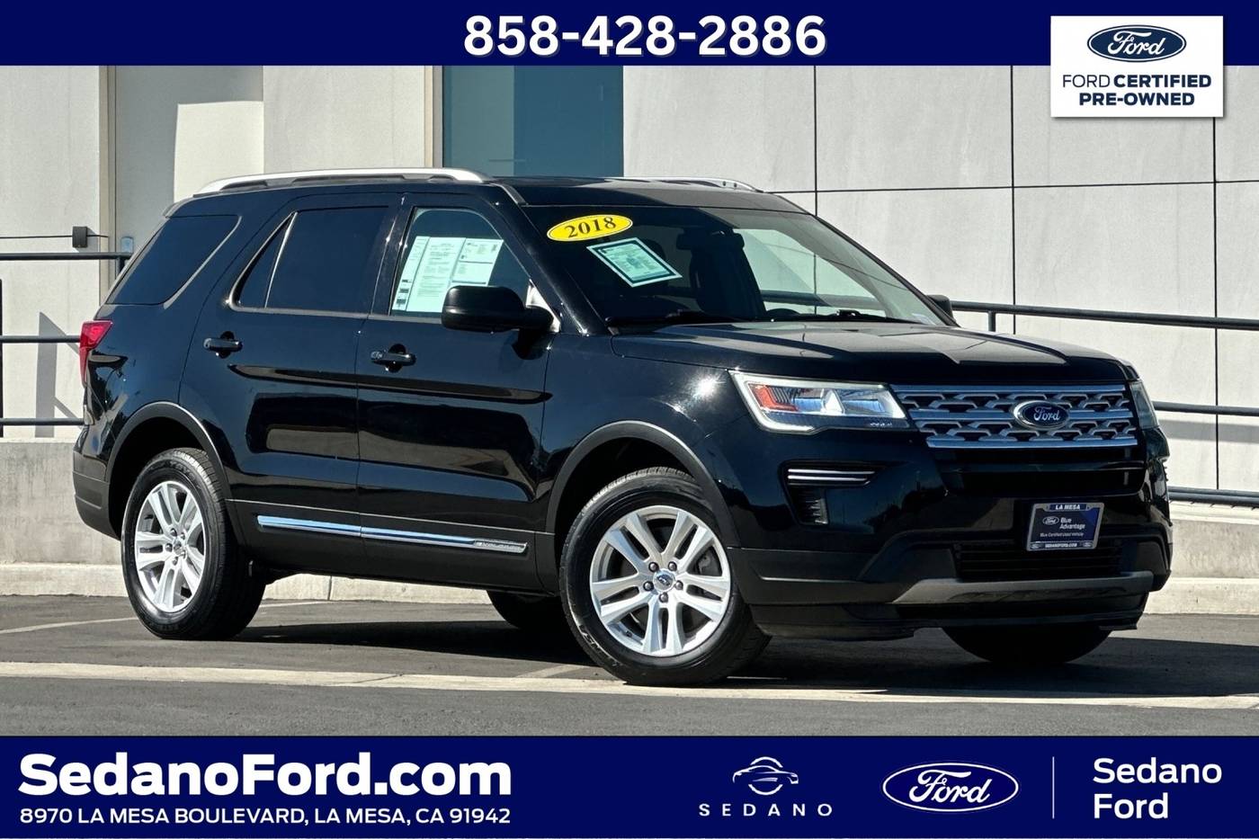 2018 Ford Explorer XLT — SUV — 72,545 mi — LA MESA, CA