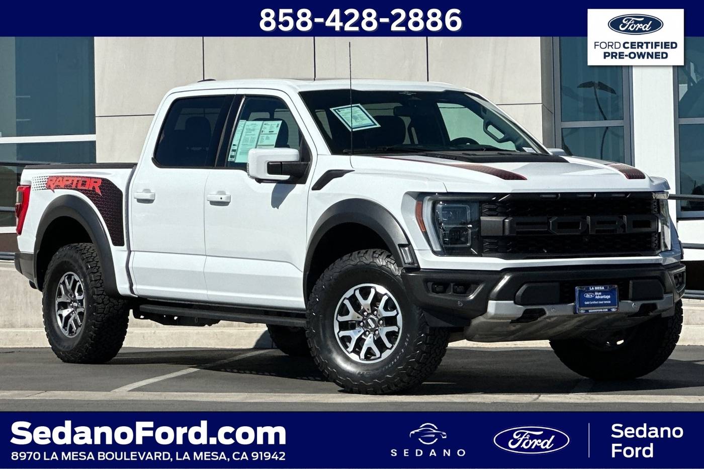 2023 Ford F-150 Raptor — Pickup Truck — 24,236 mi — LA MESA, CA