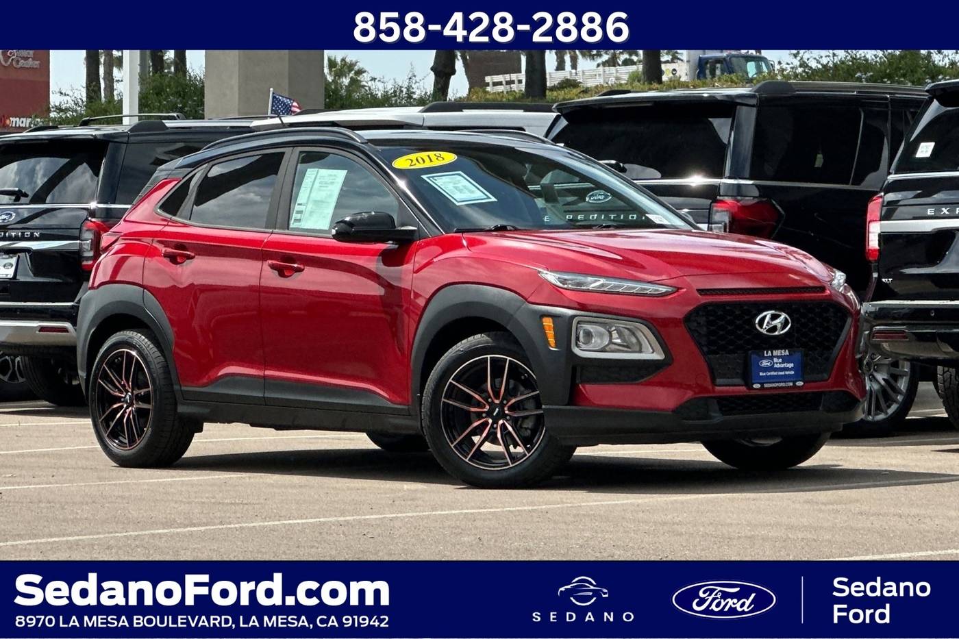 2018 Hyundai Kona SEL — SUV — 93,888 mi — LA MESA, CA
