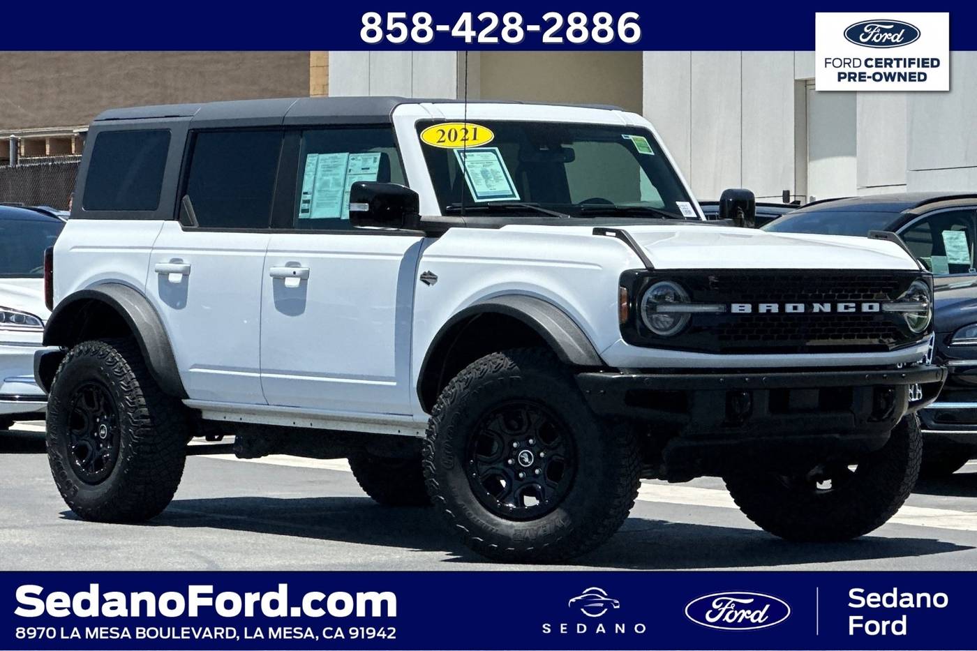 2021 Ford Bronco Wildtrak — SUV — 48,881 mi — LA MESA, CA
