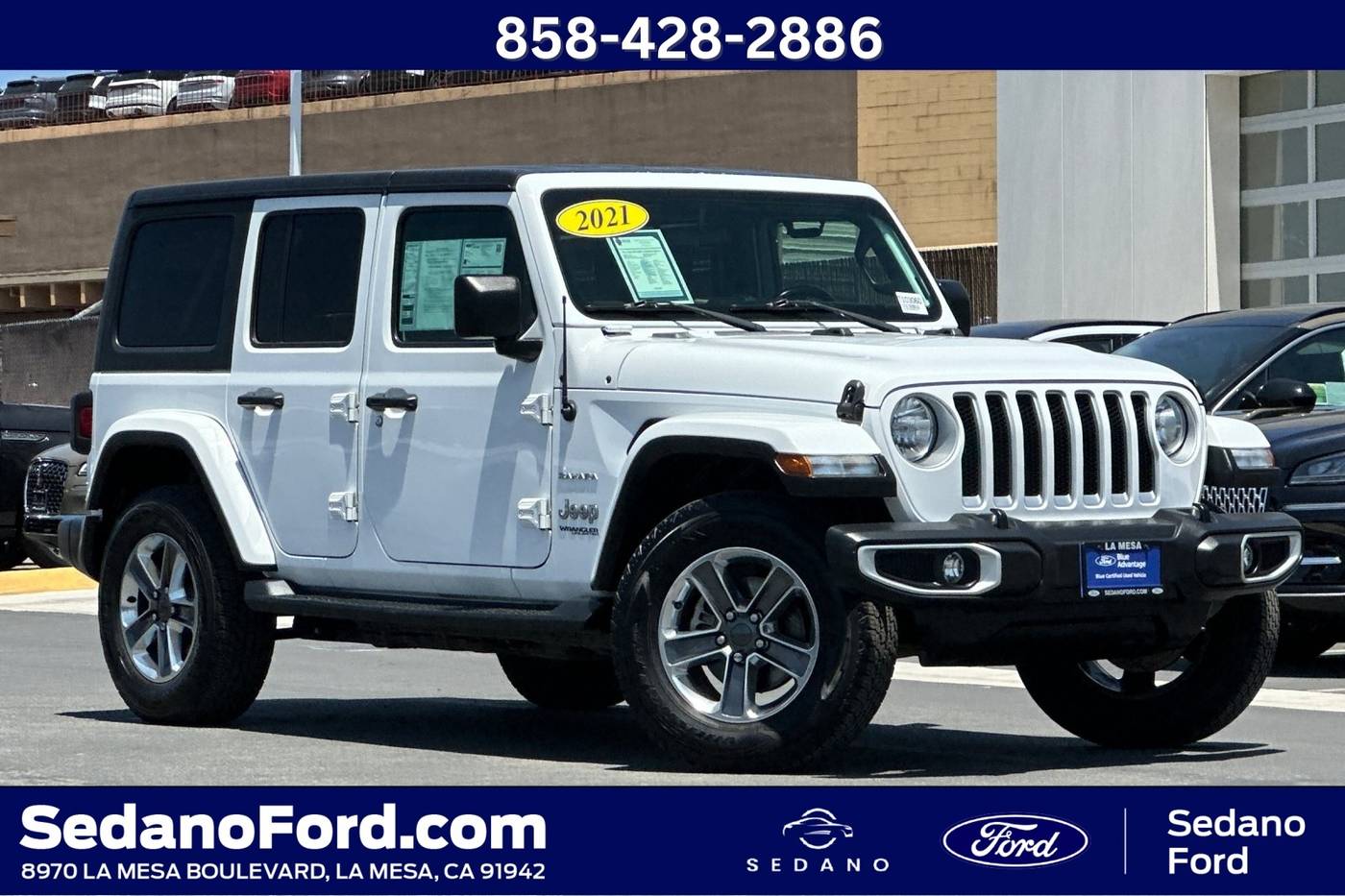 2021 Jeep Wrangler Sahara — SUV — 65,888 mi — LA MESA, CA