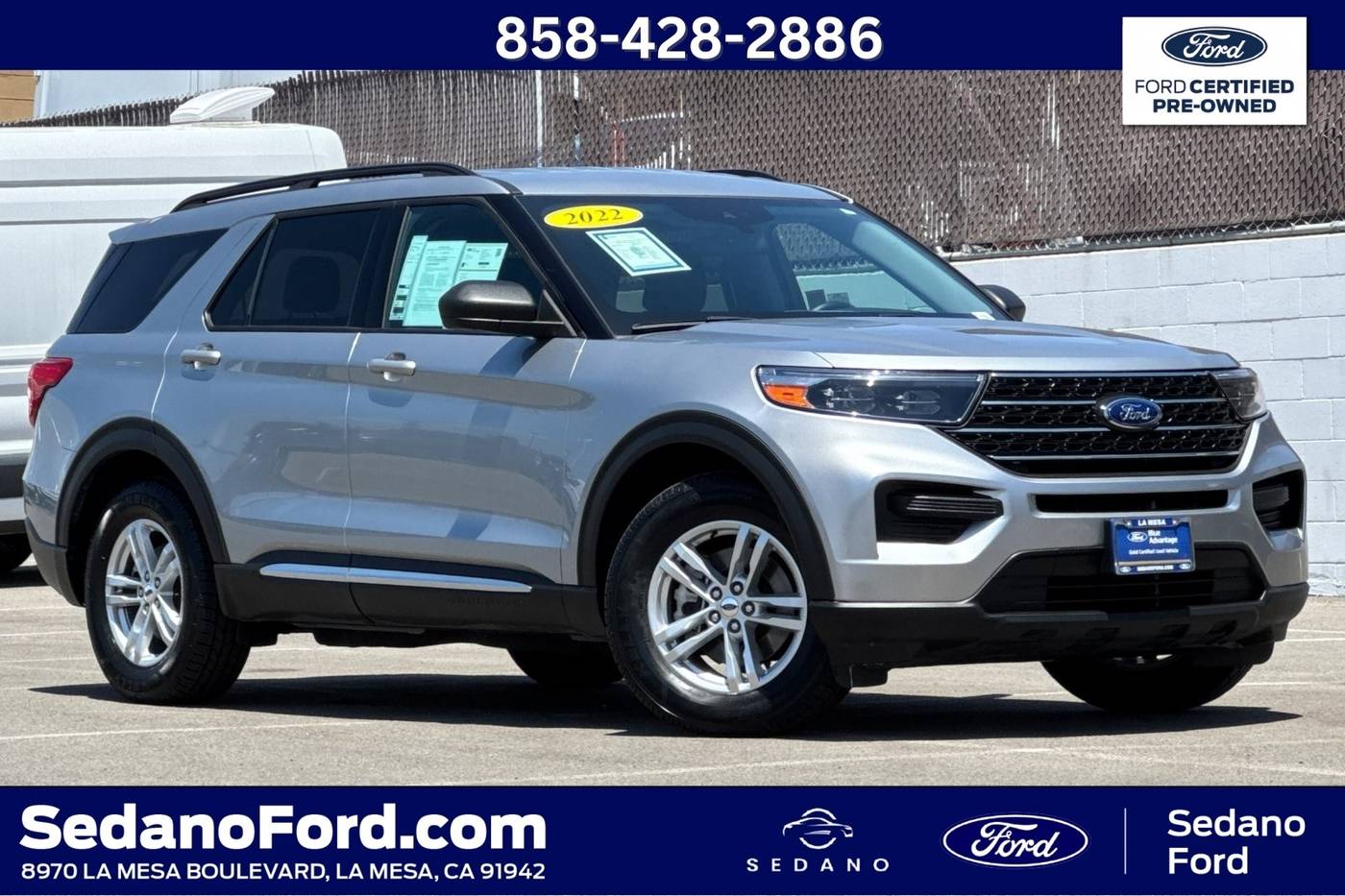 2022 Ford Explorer XLT — SUV — 52,207 mi — LA MESA, CA