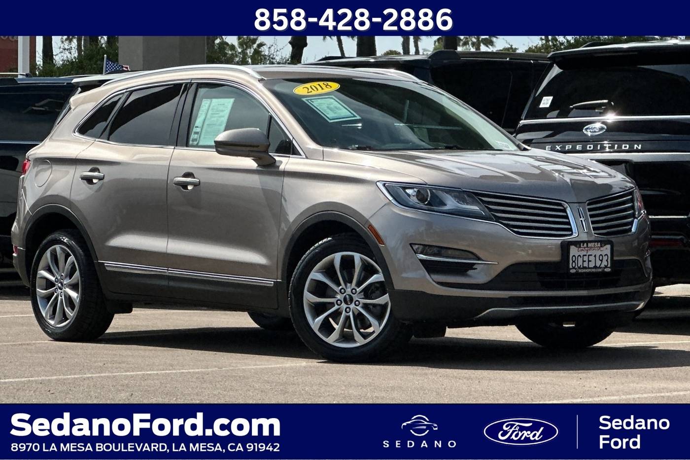 2018 Lincoln MKC Select — SUV — 70,949 mi — LA MESA, CA