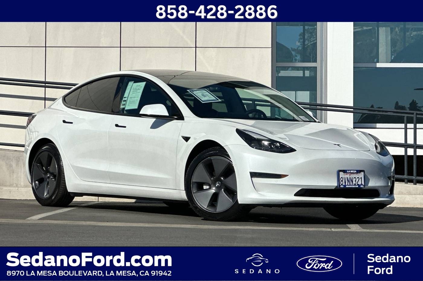 2021 Tesla Model 3 Standard Range Plus — Sedan — 74,113 mi — LA MESA, CA