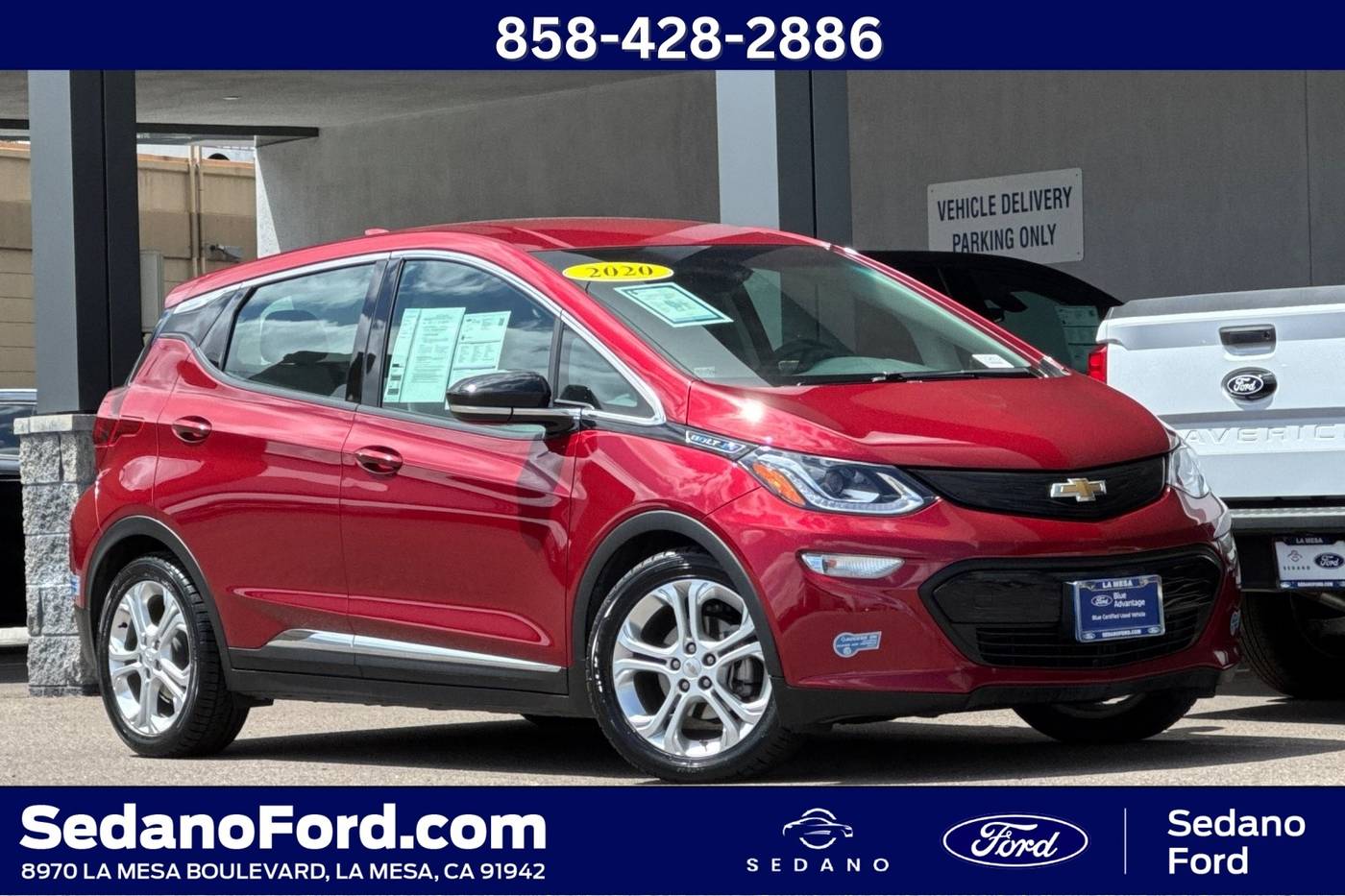 2020 Chevrolet Bolt EV LT — Hatchback — 64,863 mi — LA MESA, CA