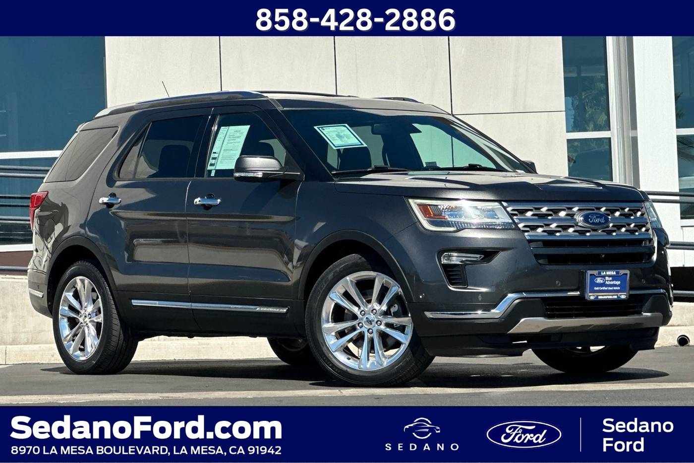 2018 Ford Explorer Limited — SUV — 55,031 mi — LA MESA, CA