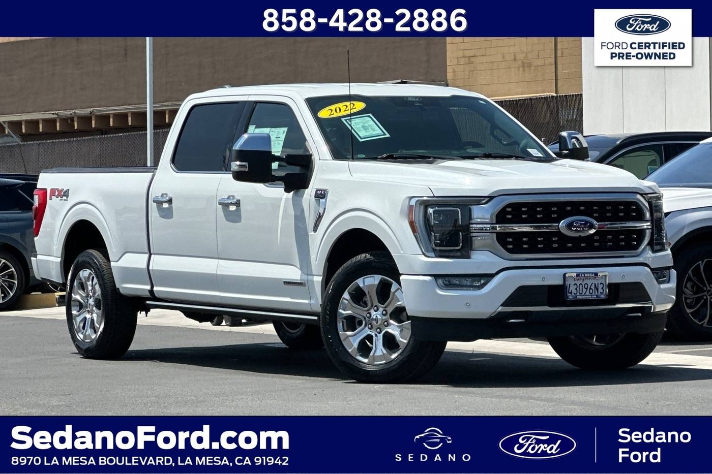 2022 Ford F-150 Platinum — Pickup Truck — 17,057 mi — LA MESA, CA