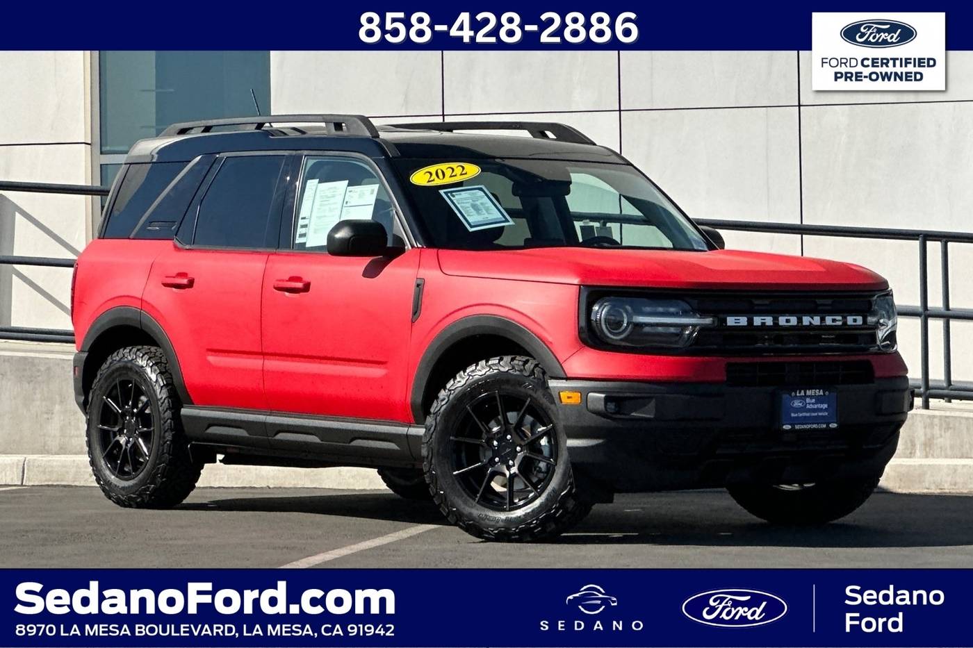 2022 Ford Bronco Sport Outer Banks — SUV — 37,988 mi — LA MESA, CA