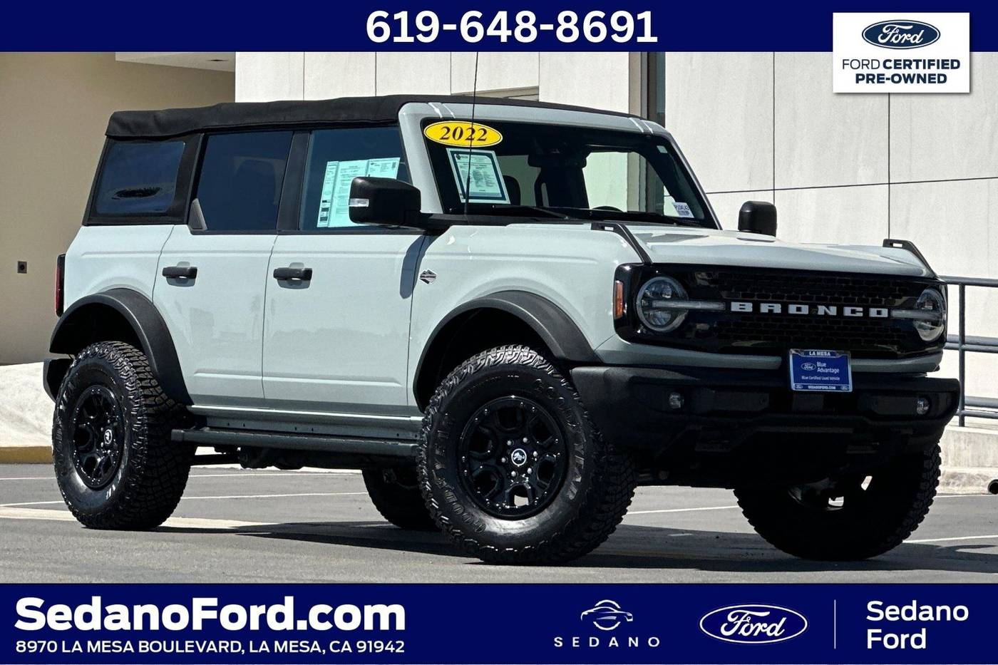 2022 Ford Bronco Wildtrak — SUV — 15,320 mi — LA MESA, CA