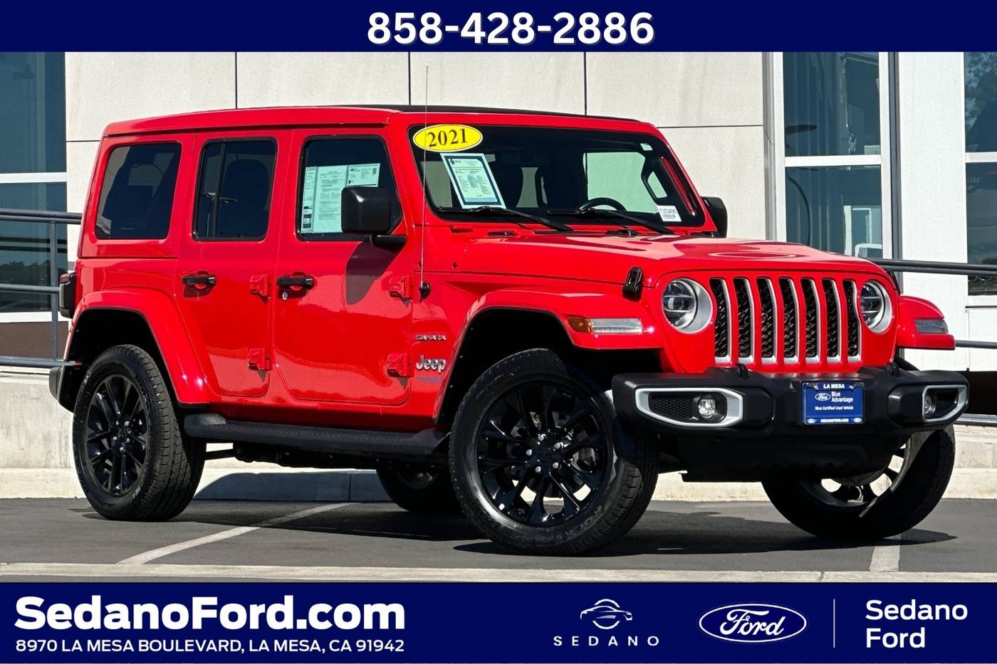 2021 Jeep Wrangler Sahara 4xe — SUV — 29,559 mi — LA MESA, CA