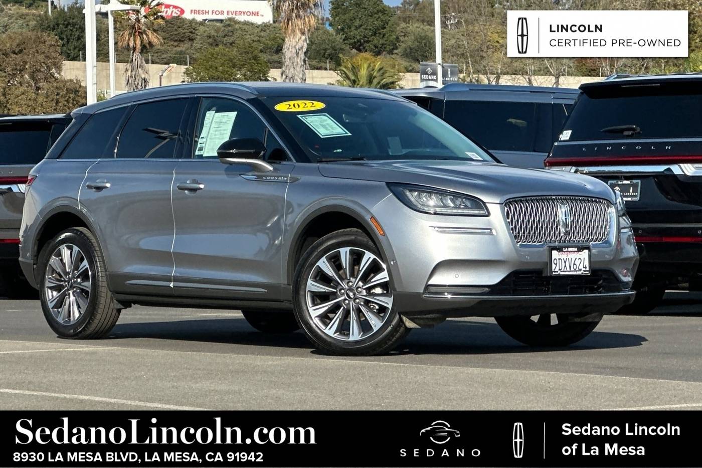 2022 Lincoln Corsair Reserve — SUV — 15,179 mi — La Mesa, CA