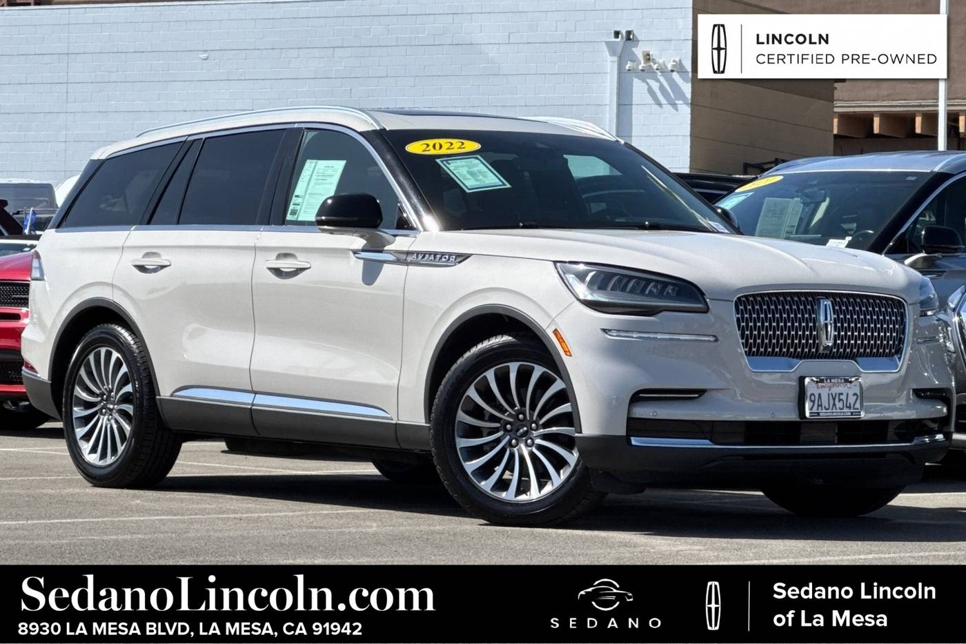 2022 Lincoln Aviator Reserve — SUV — 47,047 mi — La Mesa, CA