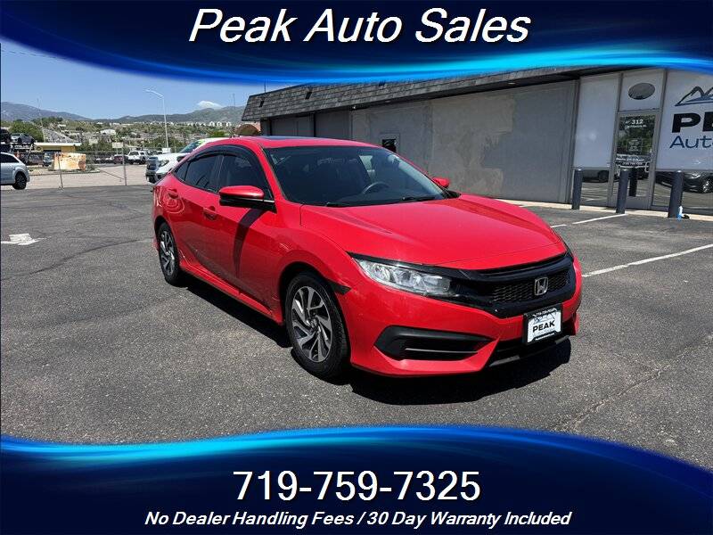 2018 Honda Civic EX — Sedan — 75,420 mi — colorado springs, CO