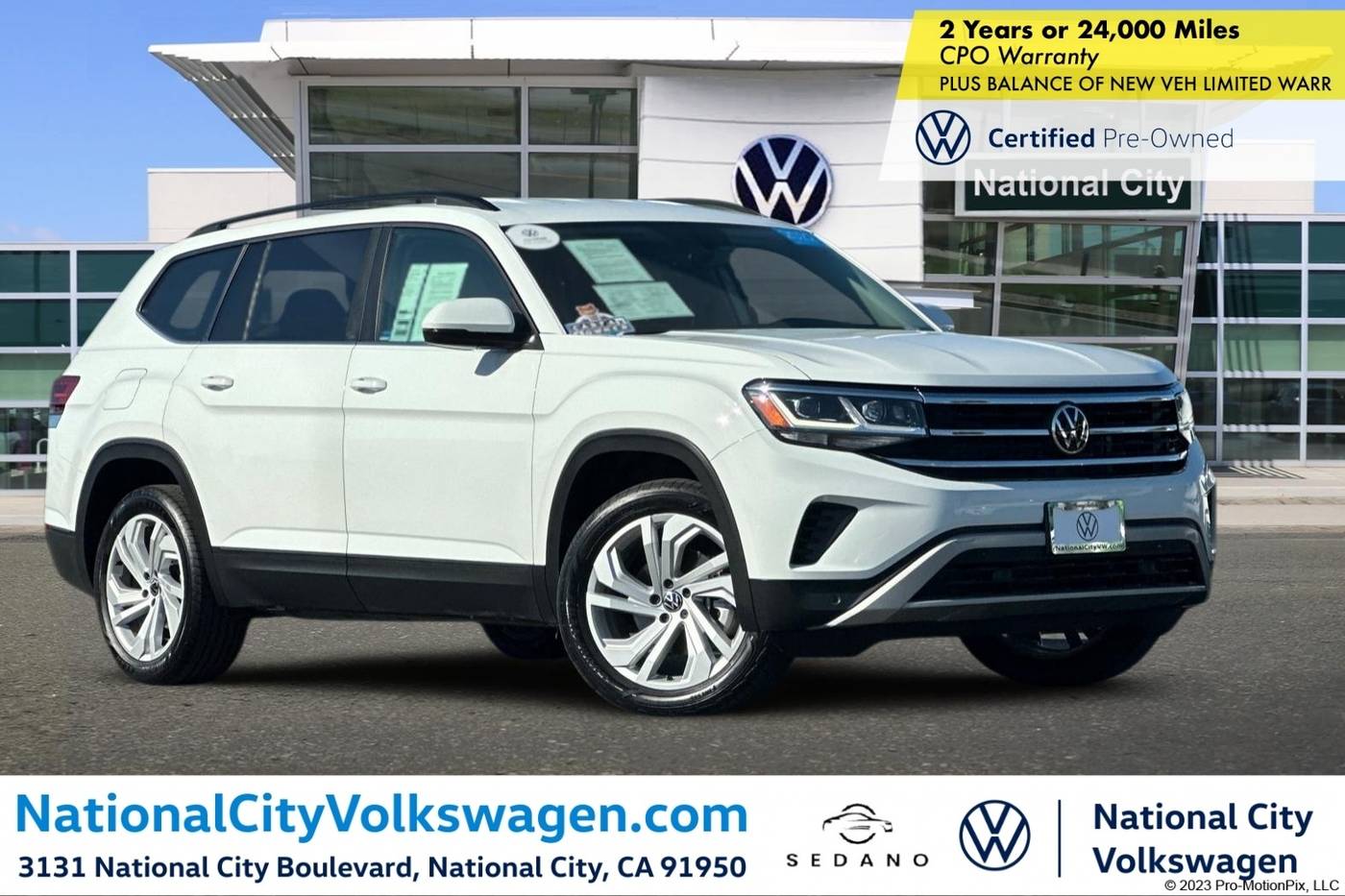 2022 Volkswagen Atlas SE with Technology — SUV — 44,220 mi — National City, CA