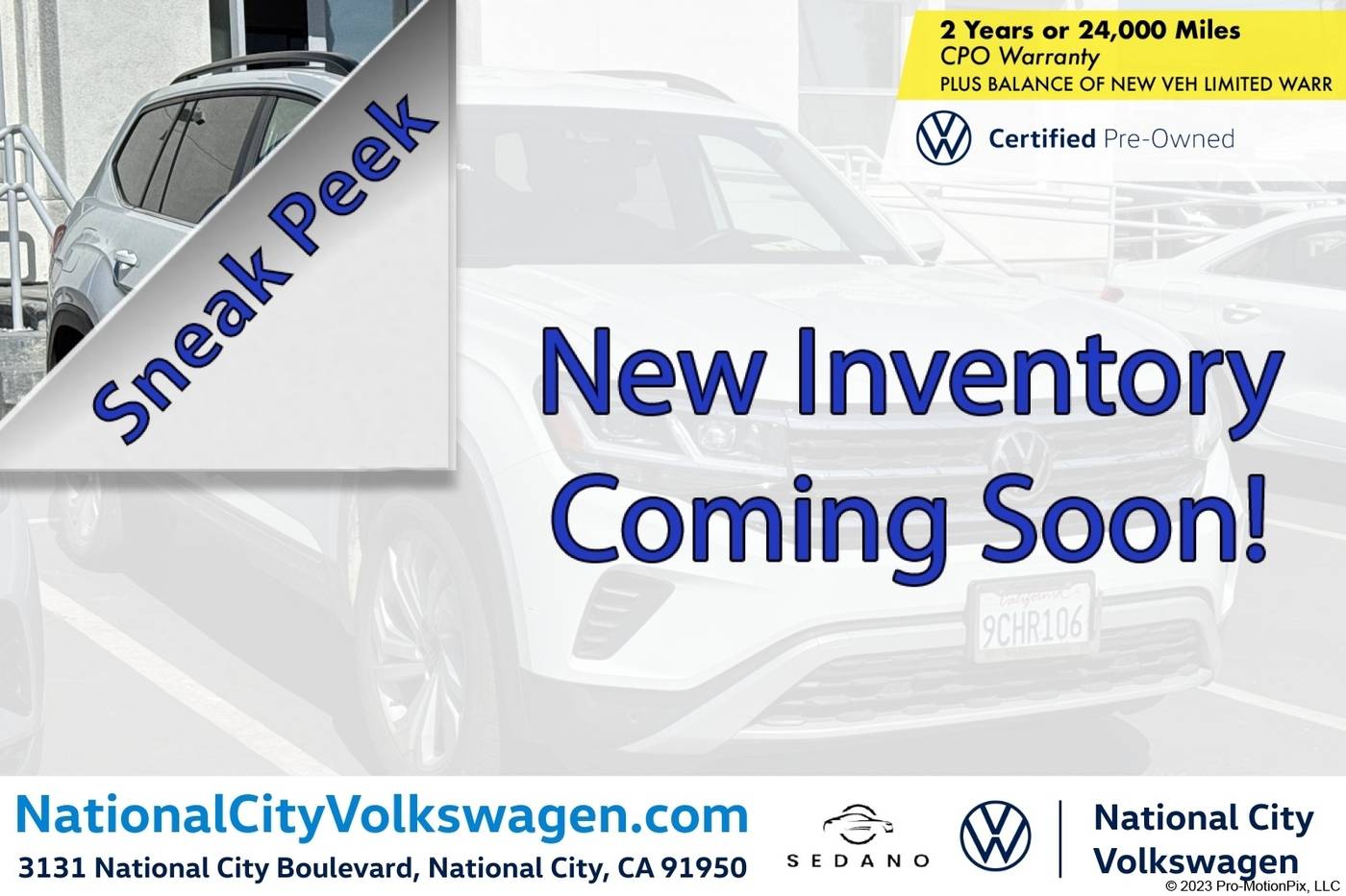 2022 Volkswagen Atlas SE with Technology — SUV — 50,460 mi — National City, CA