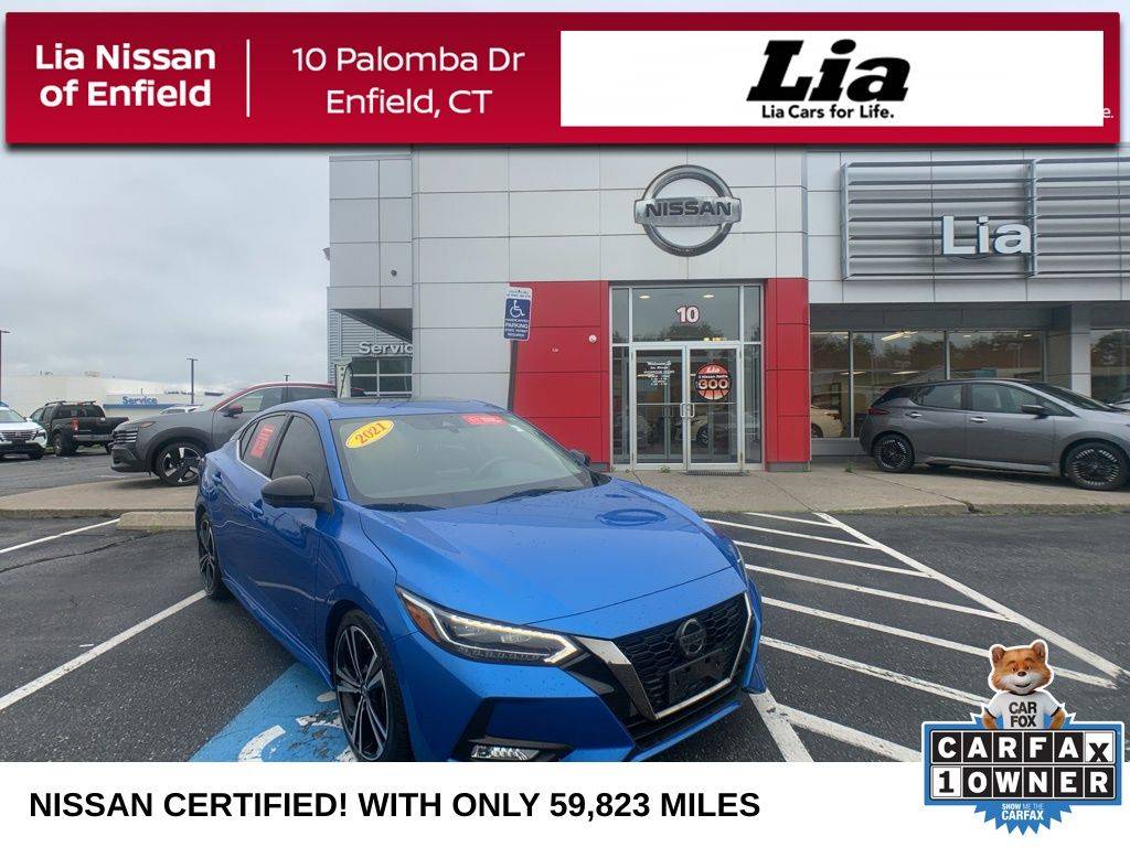 2021 Nissan Sentra SR — Sedan — 59,805 mi — Enfield, CT