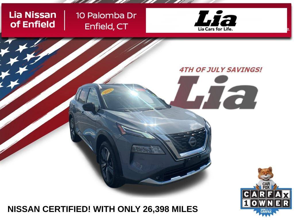 2022 Nissan Rogue Platinum — SUV — 26,398 mi — Enfield, CT
