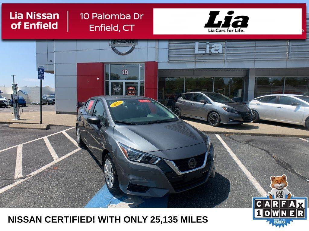 2021 Nissan Versa S — Sedan — 25,135 mi — Enfield, CT