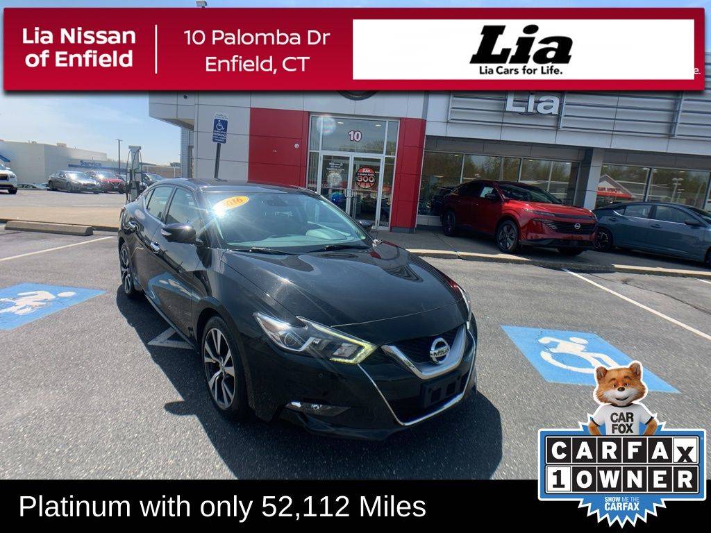 2016 Nissan Maxima Platinum — Sedan — 52,106 mi — Enfield, CT