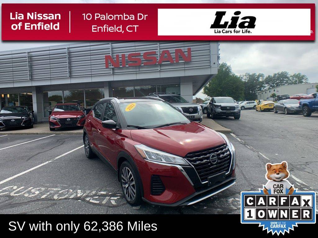 2021 Nissan Kicks SV — SUV — 62,367 mi — Enfield, CT