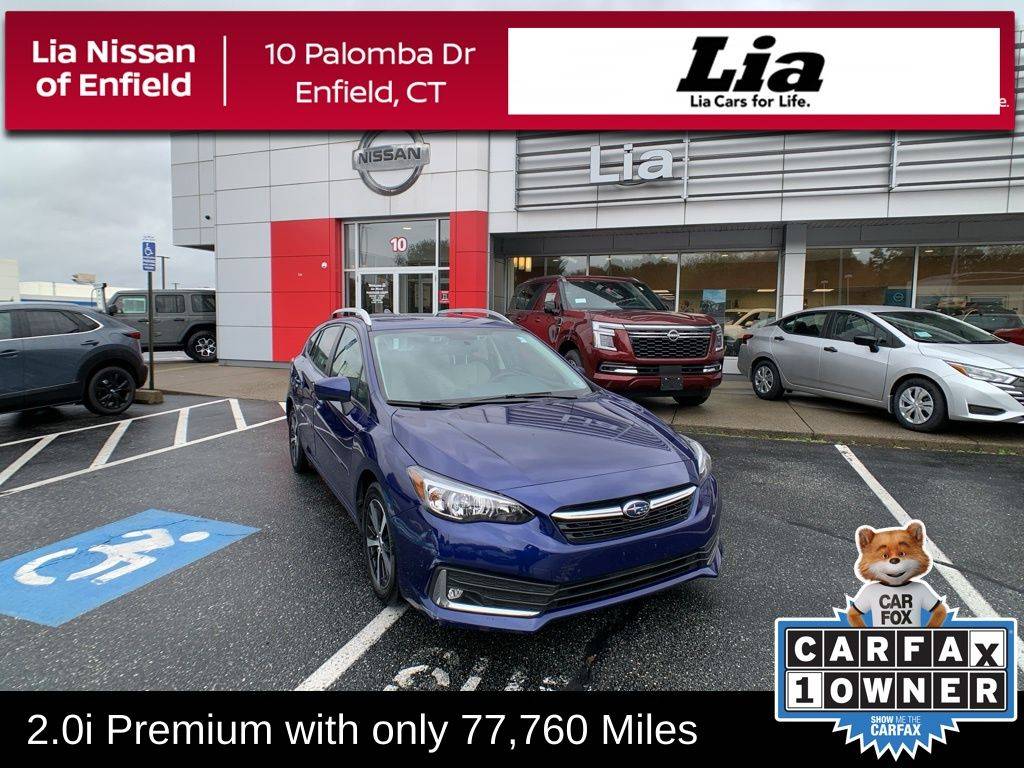 2022 Subaru Impreza Premium — Hatchback — 77,760 mi — Enfield, CT