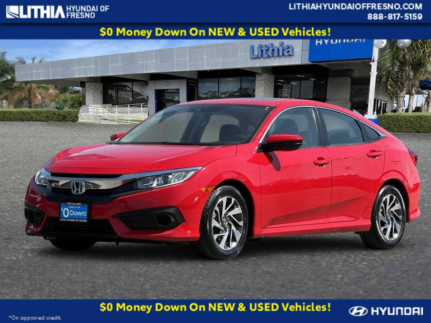 2016 Honda Civic EX — Sedan — 108,664 mi — Fresno, CA
