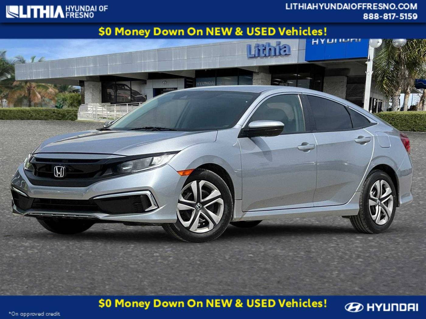 2019 Honda Civic LX — Sedan — 95,607 mi — Fresno, CA