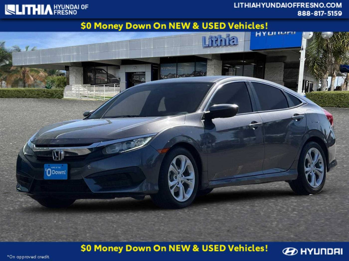 2018 Honda Civic LX — Sedan — 64,401 mi — Fresno, CA
