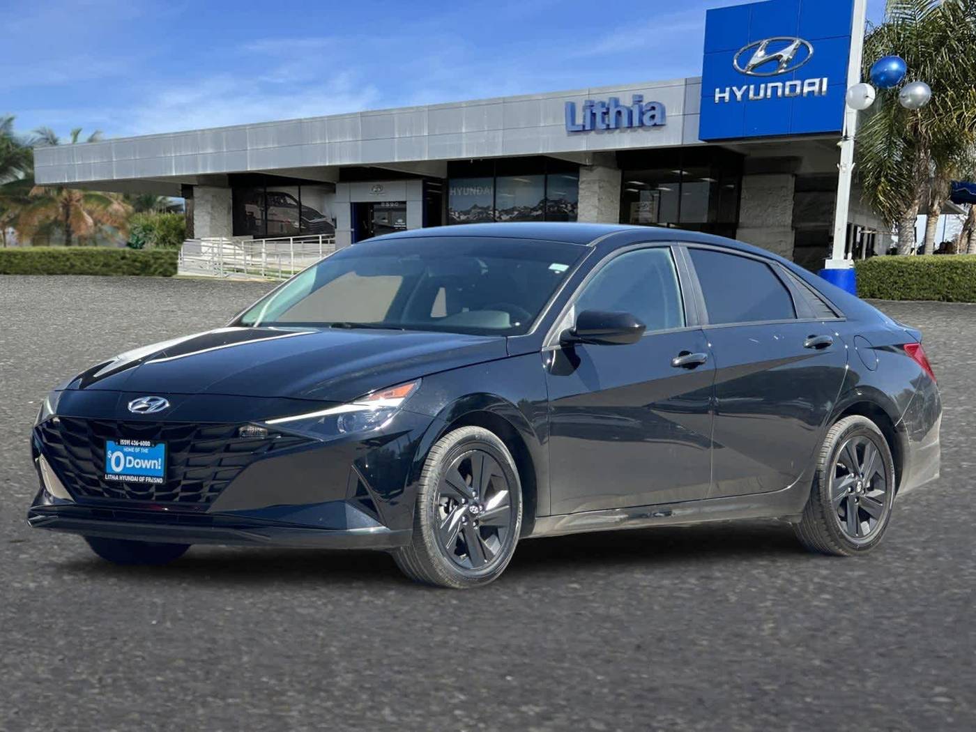 2022 Hyundai Elantra Hybrid Blue — Sedan — 34,944 mi — Fresno, CA
