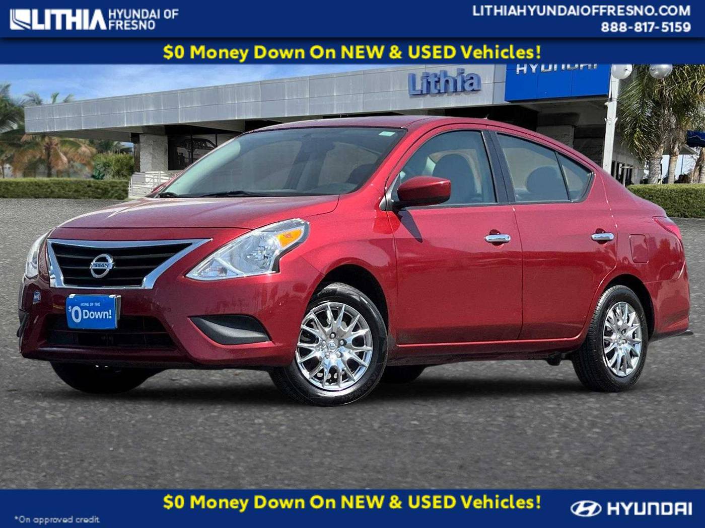 2019 Nissan Versa SV — Sedan — 74,662 mi — Fresno, CA