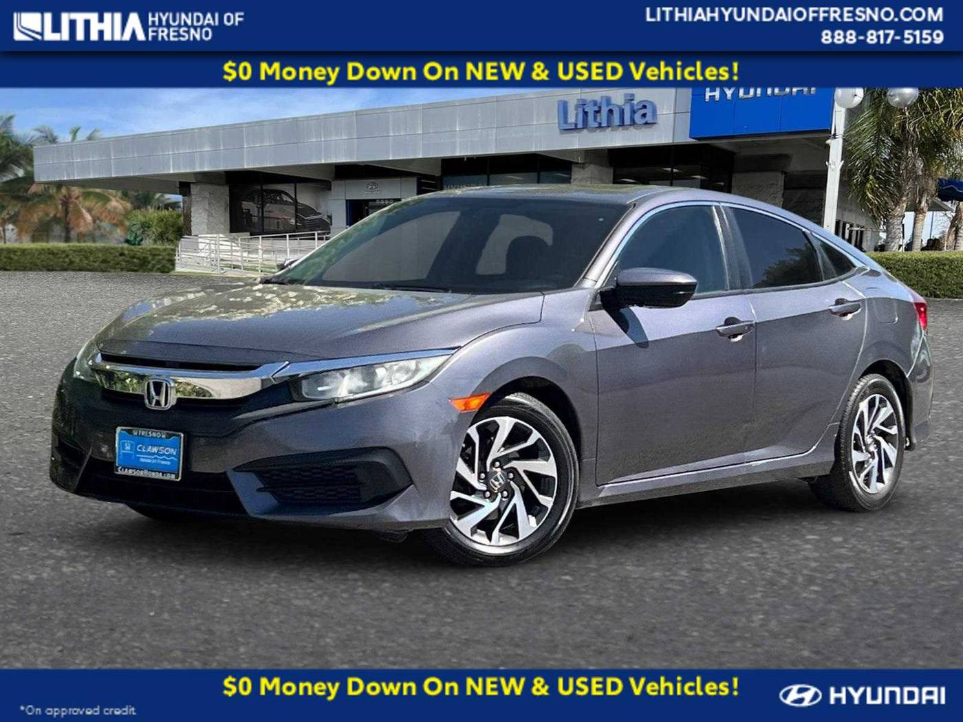 2017 Honda Civic EX — Sedan — 66,485 mi — Fresno, CA